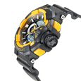 SF Quartz Analog Digital Black Dial PU Strap Watch for Men - image number 2