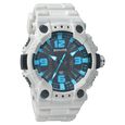 SF Ocean Series Quartz Analog Black Dial Plastic Strap Watch for Men