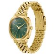 Sonata Vector Green Textured Dial Gold-Tone Bracelet Watch for Men - image number 4