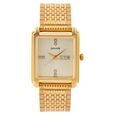 Sonata Quartz Analog with Day and Date Champagne Dial Stainless Steel Strap Watch for Men - image number 0
