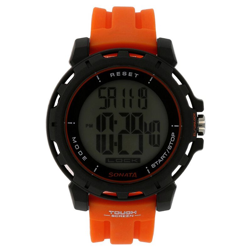 SF Digital Dial Silicone Strap Watch for Men - image number 0