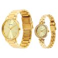 Sonata Quartz Analog Champagne Dial Stainless Steel Strap Watch for Couple - image number 1
