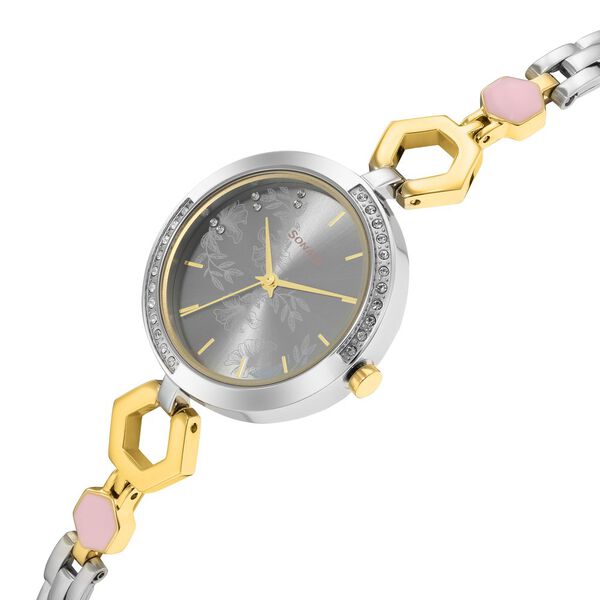 Sonata Utsav Grey Dial Two Toned Bi Metal Strap Watch for Women - image number 2