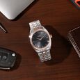 Sonata Poze Quartz Analog Black Dial Black Metal Strap Watch For Men
