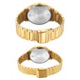 Sonata Pair Quartz Analog Black Dial Stainless Steel Strap Watch for Couple - image number 3