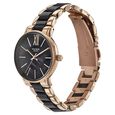 Sonata Poze Quartz Analog Mother Of Pearl Round Dial Two Toned Metal & Plastic Strap Watch For Women - image number 3