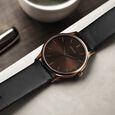 Sonata Aspire Quartz Analog Brown Dial Leather Strap Watch for Men - image number 0