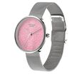Poze by Sonata Quartz Analog Pink Dial Stainless Steel Strap Watch for Women - image number 2