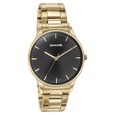 Sonata Quartz Analog Black Dial Golden Stainless Steel Strap Watch For Men - image number 2