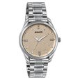 Sonata Jashn Quartz Analog Beige Dial Silver Metal Strap Watch For Men - image number 1