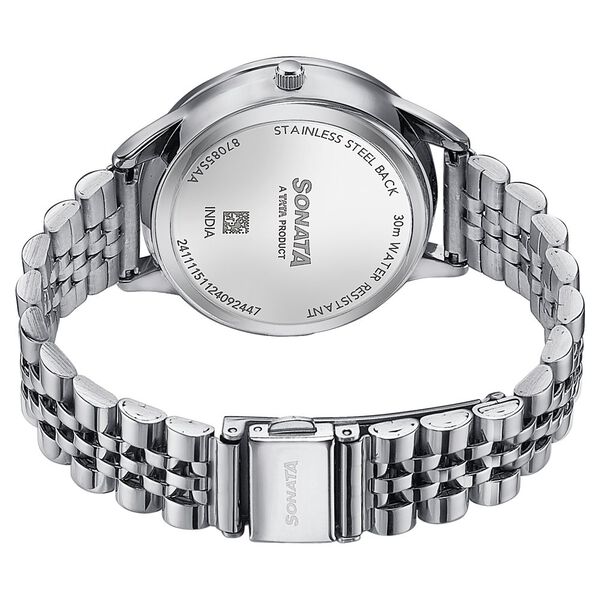 Sonata Wedding Edit Quartz Multifunction Silver Dial Stainless Steel Strap Watch For Women - image number 5