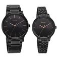 Sonata Pair Quartz Analog Black Dial Stainless Steel Strap Watch for Couple - image number 0