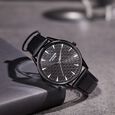 Sonata Poze Quartz Analog Blue Dial Brown Color Leather Strap Watch For Men