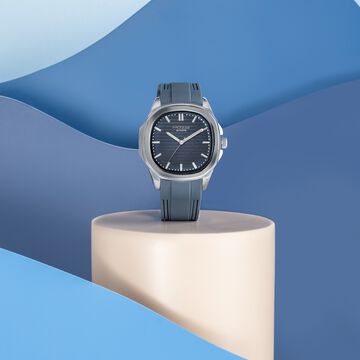 Sonata Poze Quartz Analog Blue Dial Blue Colour PU Leather Strap Watch For Men