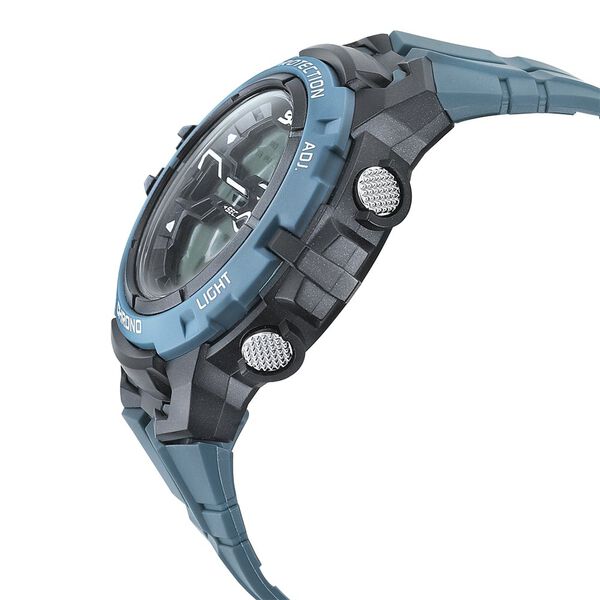 SF Digital Dial Blue Polyurethane Strap Watch For Men - image number 2