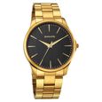 Sonata Traditional Essentials Quartz Analog Black Dial Golden Metal Strap Watch For Men - image number 0