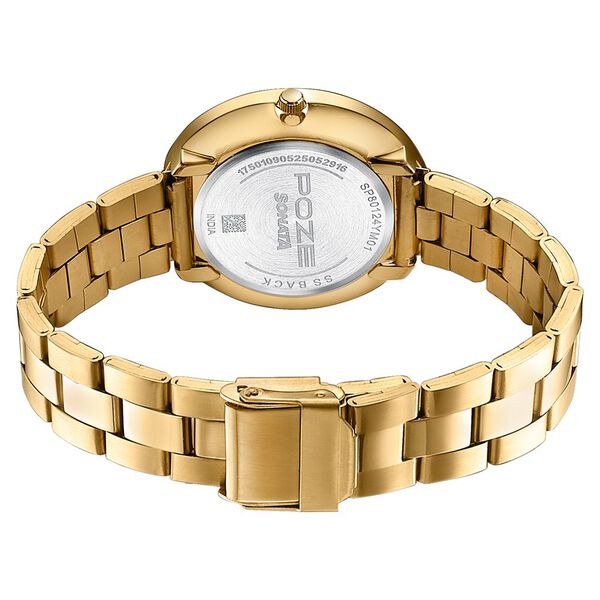 Sonata Poze Quartz Analog Green Dial Golden Colour Stainless Steel Strap Watch For Women - image number 6