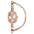 Poze By Sonata Quartz Analog Pink Dial Rose Gold Metal Strap Watch For Women - image number 1