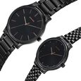 Sonata Pair Quartz Analog Black Dial Stainless Steel Strap Watch for Couple - image number 2