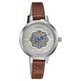 Sonata Unveil Quartz Multifunction Leather Strap Watch for Women - image number 0