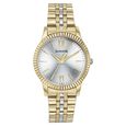 Sonata Glam Gold Quartz Analog Silver Dial Stainless Steel Strap Watch For Women - image number 0