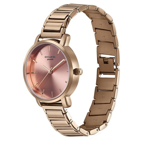 Sonata Poze Quartz Analog Pink Dial Metal Strap Watch for Women - image number 3