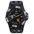 SF Quartz Analog Yellow Dial Plastic Strap Watch for Men