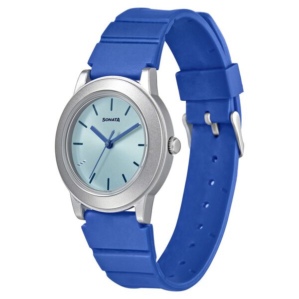 Sonata Play Blue Dial Women Watch With Plastic Strap - image number 1