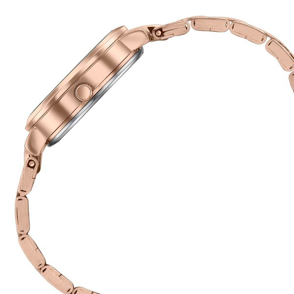 Sonata Jashn Quartz Analog Pink Mother Of Pearl Dial Rose Gold Metal Strap Watch For Women - image number 4