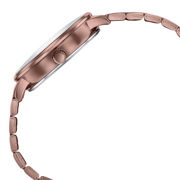 Sonata Verve Quartz Multifunction Brown Dial Brown Metal Strap Watch For Women - image number 4