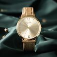 Sonata Poze Quartz Analog Silver Dial Leather Strap Watch for Women