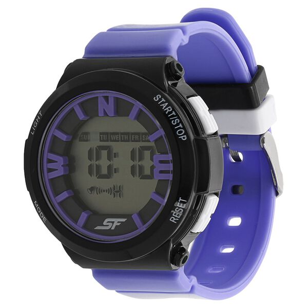 SF Digital Dial Plastic Strap Women Watch - image number 1