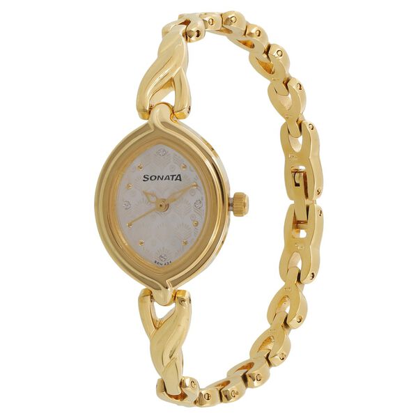 Sonata Pankh Silver Dial Women Watch With Metal Strap - image number 1