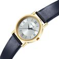 Sonata Classic Quartz Analog Silver Dial Blue Leather Strap Watch for Men - image number 2
