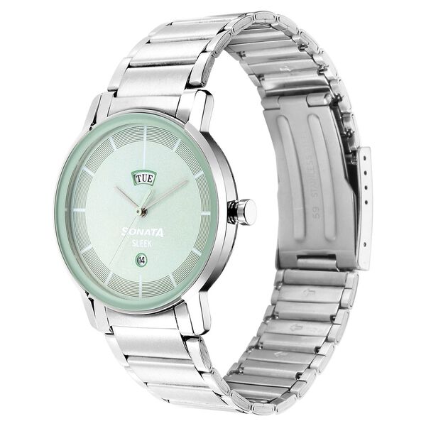 Sonata Sleek Green Dial Analog with Day and Date Watch for Men - image number 1