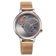 Sonata Unveil Quartz Analog Brown Dial Metal Strap Watch for Women