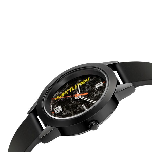 Sonata CSK Black Dial Women Watch With TPU Strap - image number 2