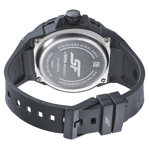 SF Turbo Quartz Analog Multicoloured Dial PU Strap Watch for Men - image number 3