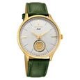 Sonata Gold White Dial Leather Strap Watch for Men with 22K Tanishq Gold Coin - image number 1