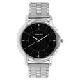 Sonata Quartz Analog Silver Dial Leather Strap Watch for Men