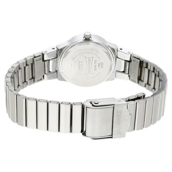 Sonata Quartz Analog White Dial Stainless Steel Strap Watch for Women - image number 4