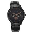 Sonata Quartz Multifunction Black Dial Stainless Steel Strap Watch for Men - image number 0