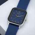 Sonata Poze Quartz Analog Blue Dial Silicone Strap Watch for Men - image number 0
