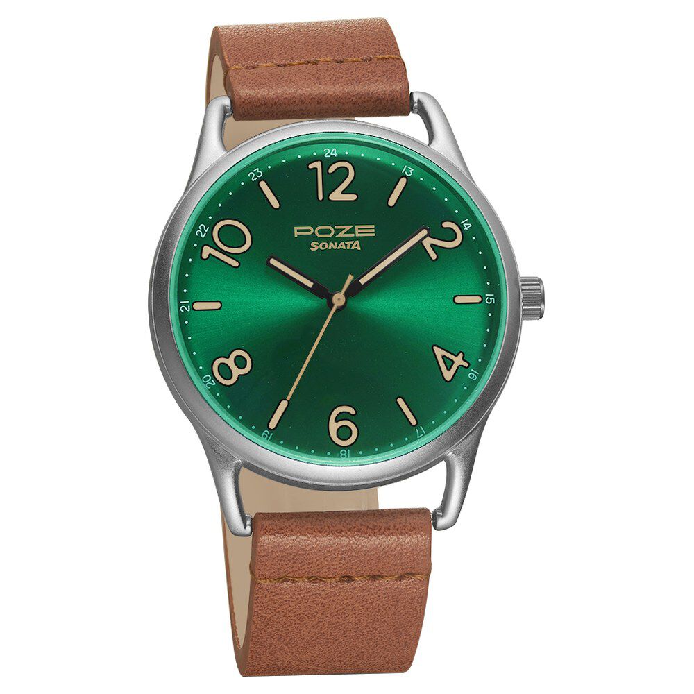Green analog watch shop