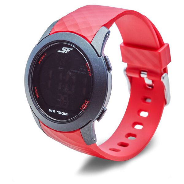 SF Digital Dial PU Strap Watch for Men - image number 1