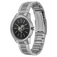 Sonata Quartz Multifunction Black Dial Stainless Steel Strap Watch for Men - image number 1
