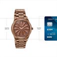 Poze By Sonata Quartz Analog Brown Dial Brown Metal Strap Watch For Men - image number 3