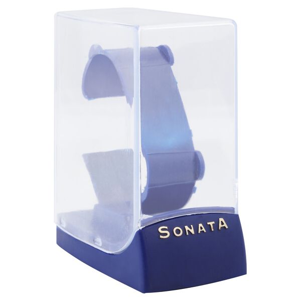 Sonata Quartz Analog with Day and Date White Dial Leather Strap Watch for Men - image number 4