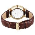 Sonata Wedding Quartz Analog Off White Dial Leather Strap Watch For Men - image number 3