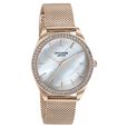 Sonata Poze Quartz Analog Mother of Pearl Dial Rose Gold Color Stainless Steel Strap Watch For Women - image number 2
